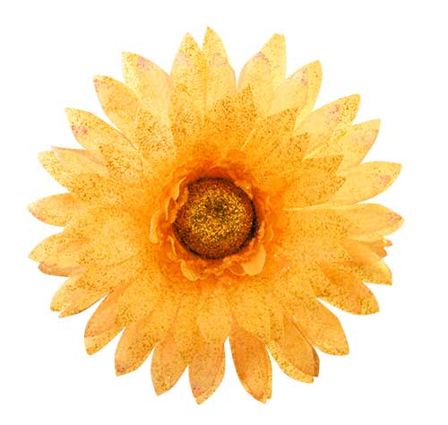 黄色い造花（00252）