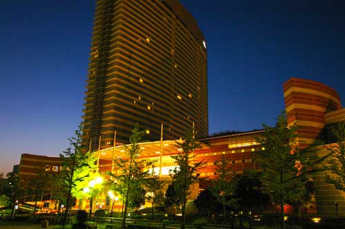 夜の高層ビル,ホテル（00475）