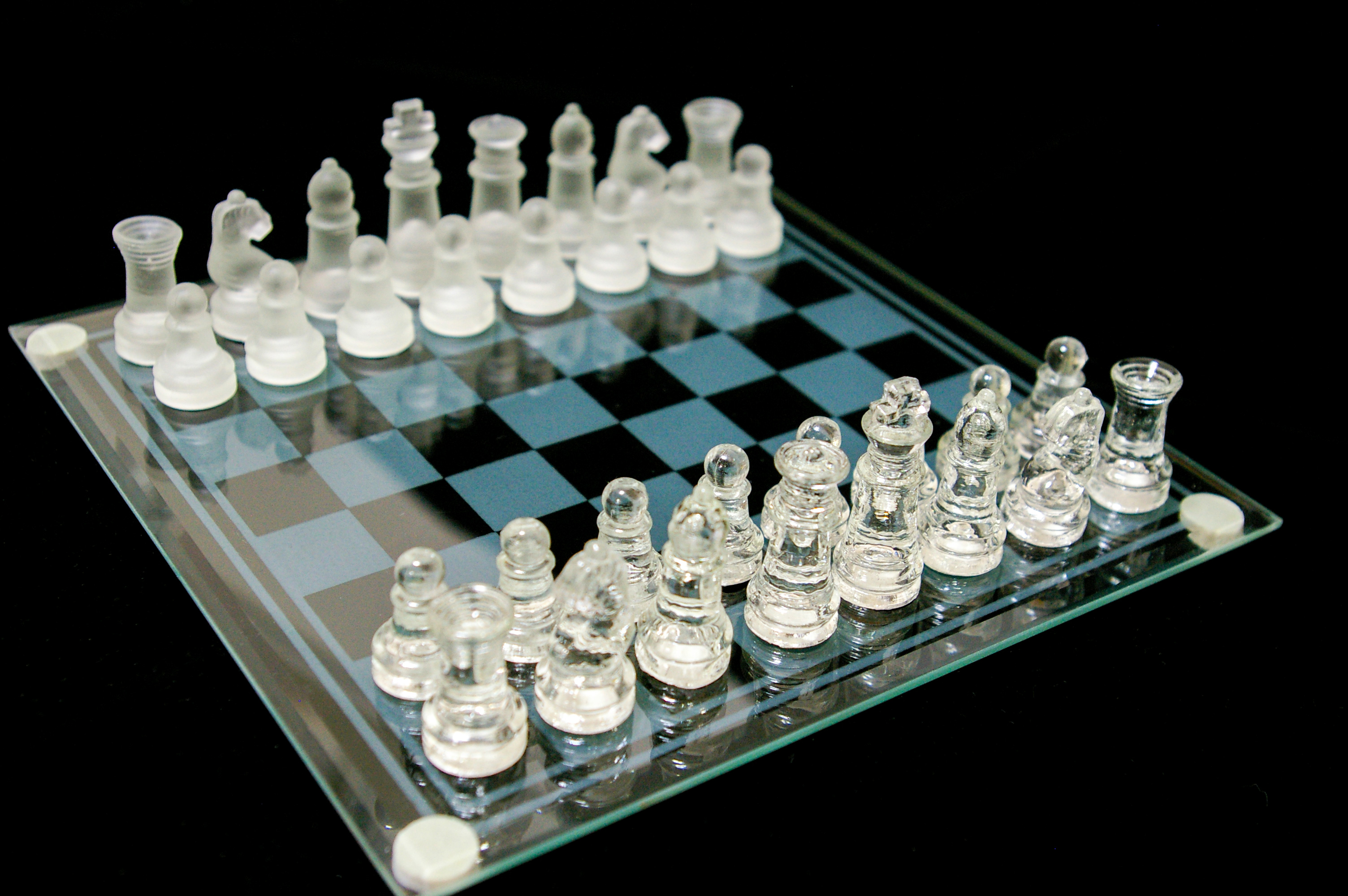 ガラス(クリスタル風)のチェスボード（00686）