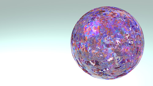 紫色のガラス玉,宝石（01214）