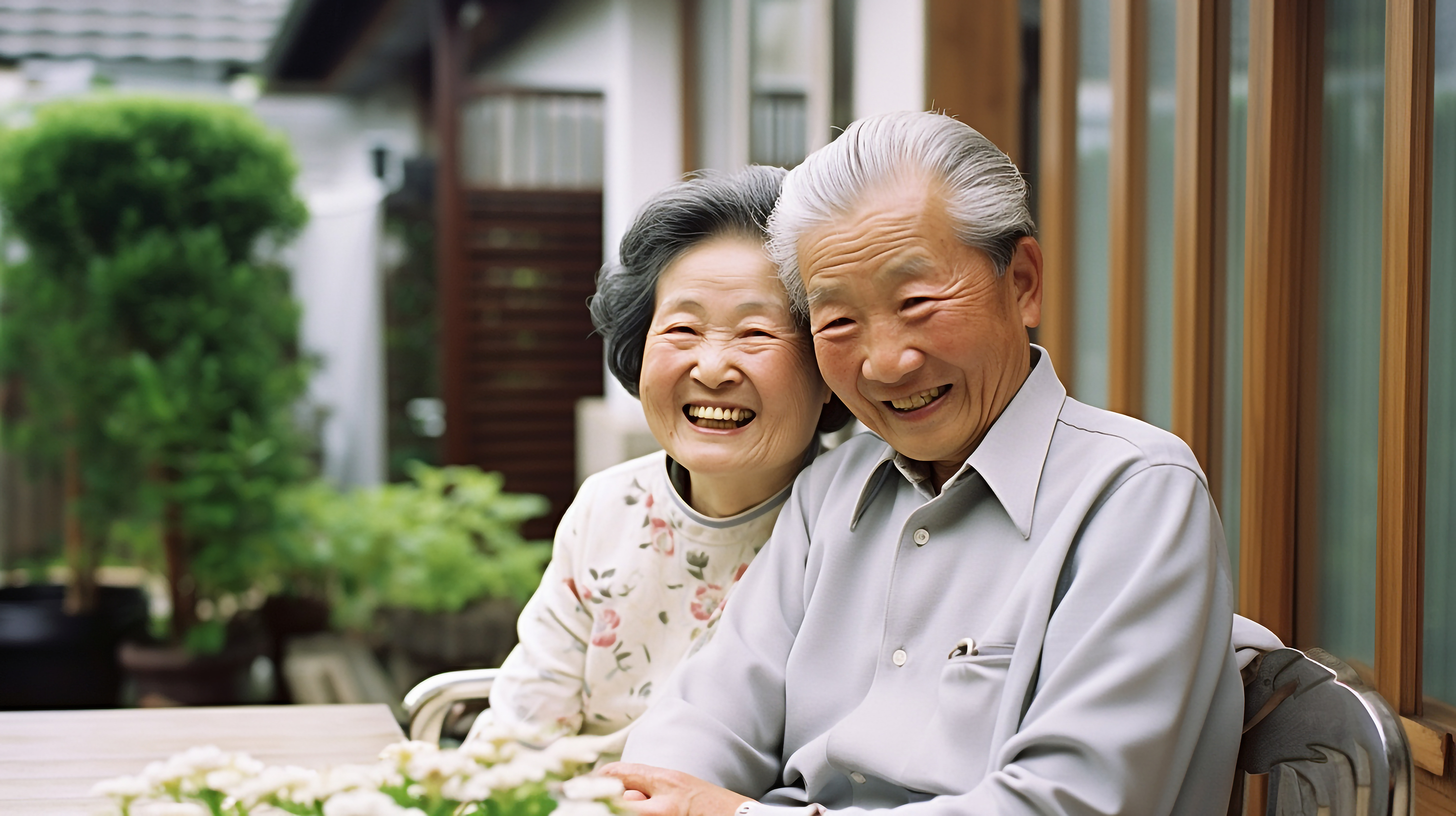 仲良しの高齢夫婦