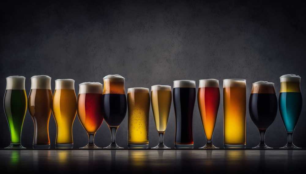 色々な種類のクラフトビール
