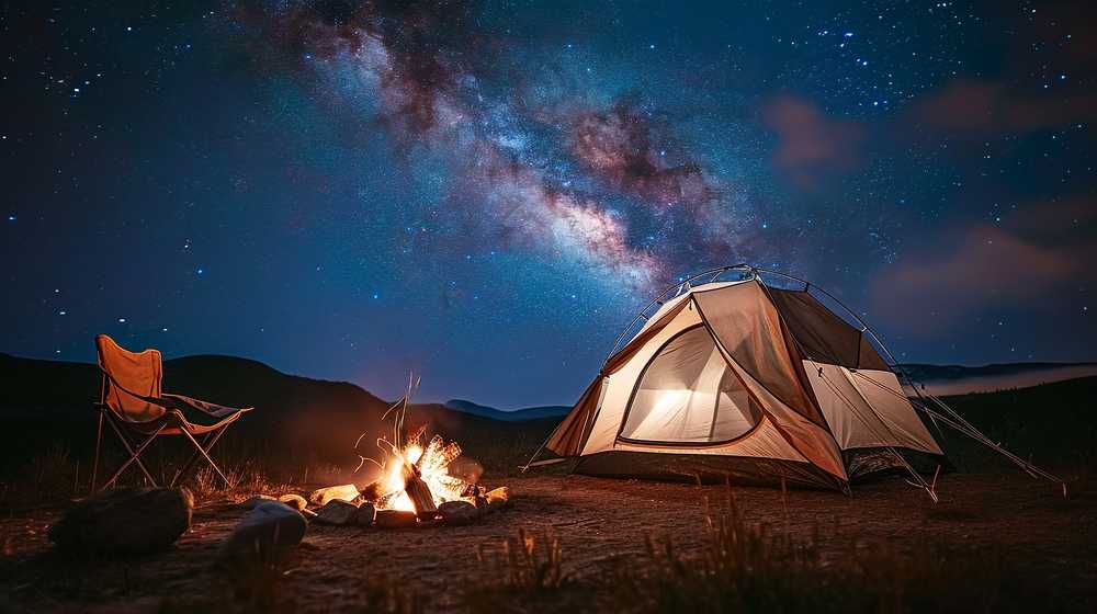 星空の見えるキャンプ