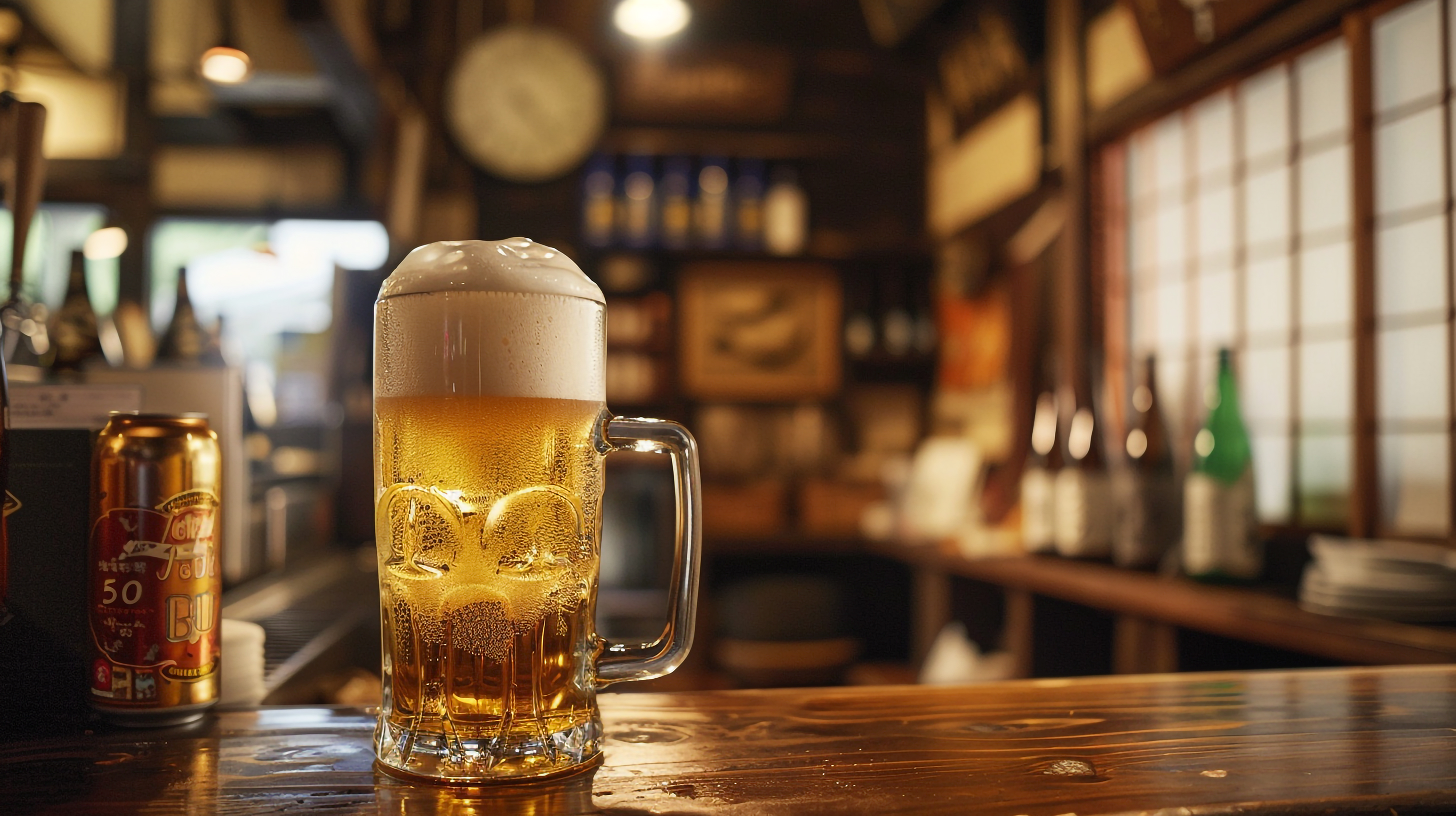 居酒屋の生ビール