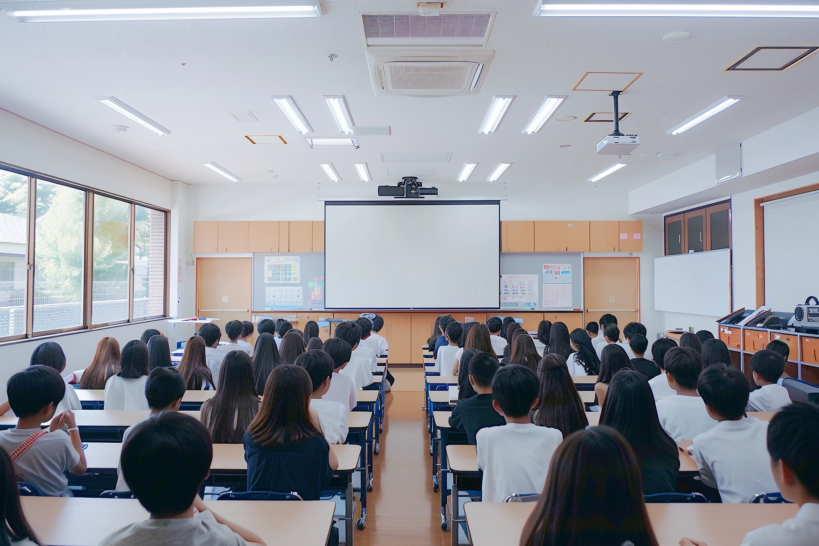 中学生の授業風景