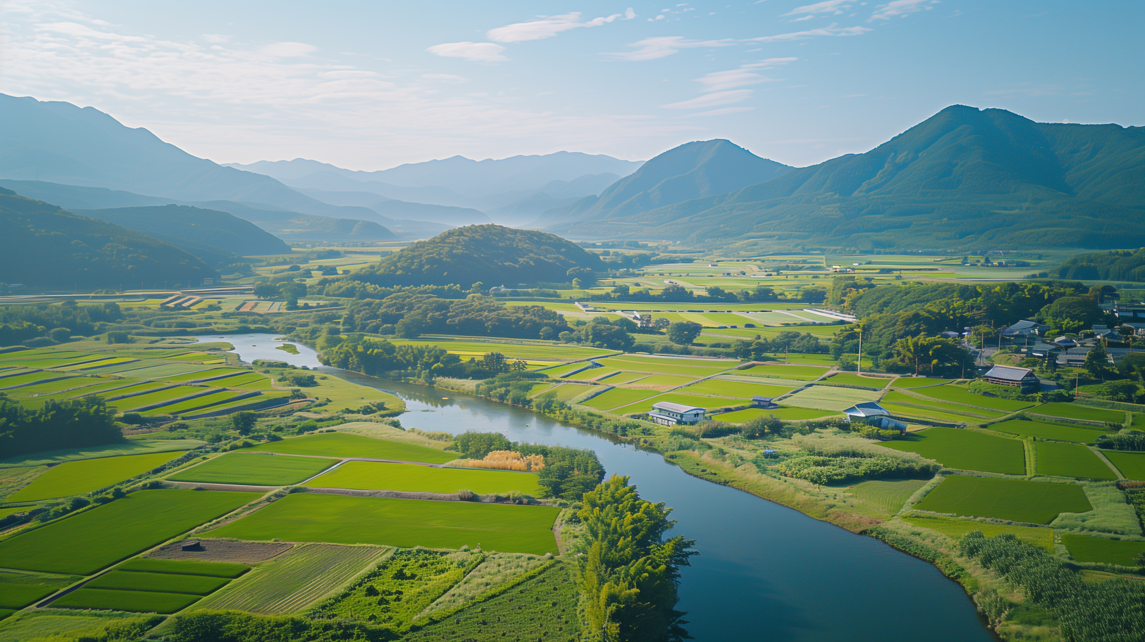 田舎の田風景