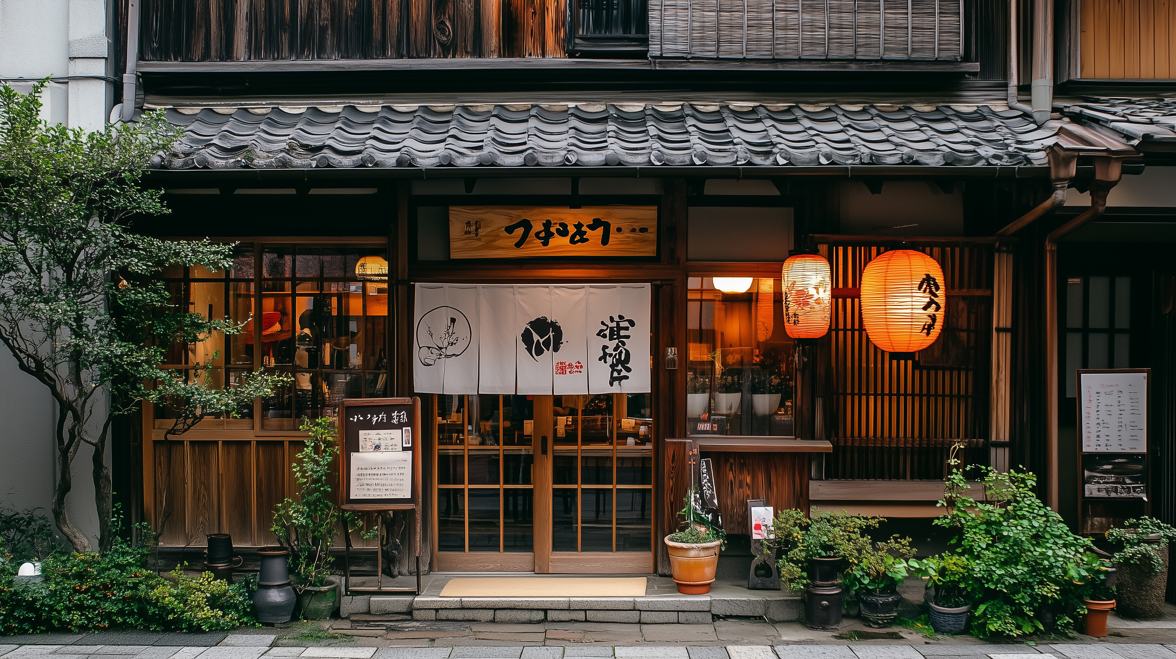 伝統的な和食屋・和風の建造物