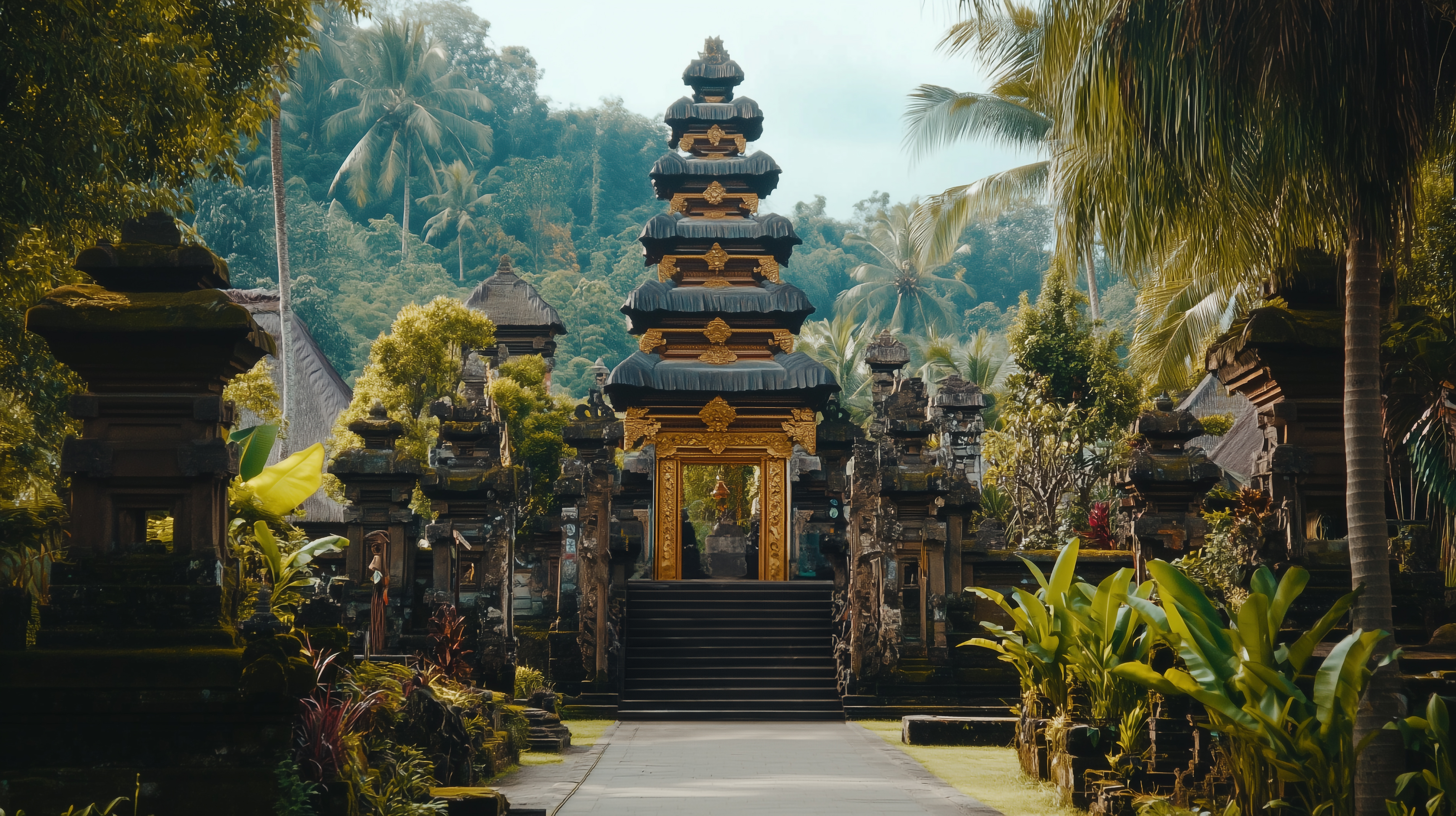 バリ島の伝統的な寺院