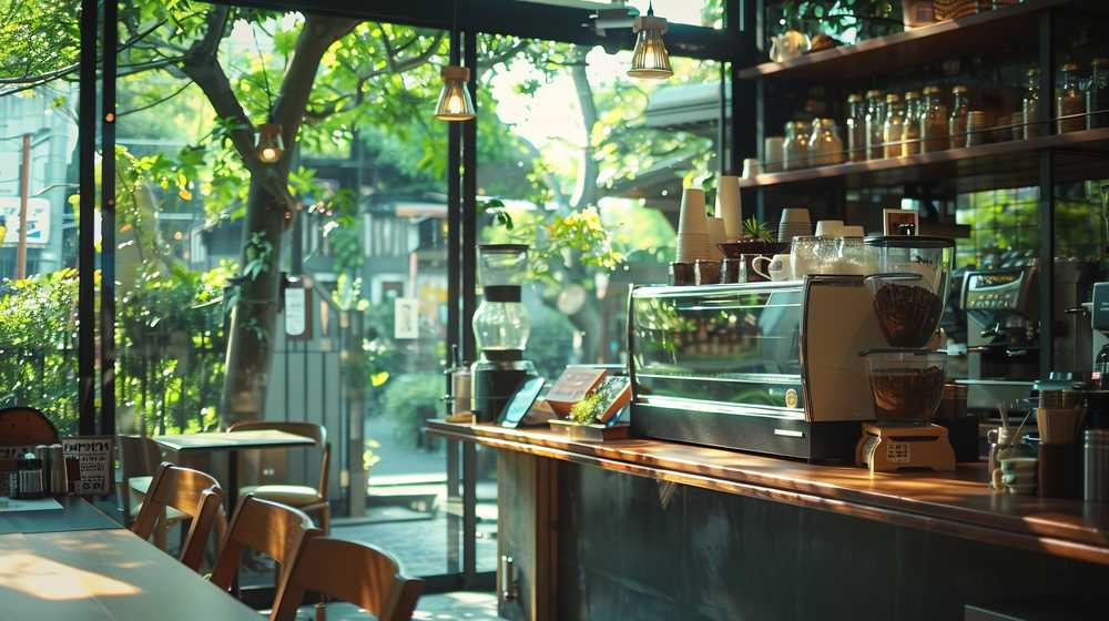 ナチュラルなカフェの店内